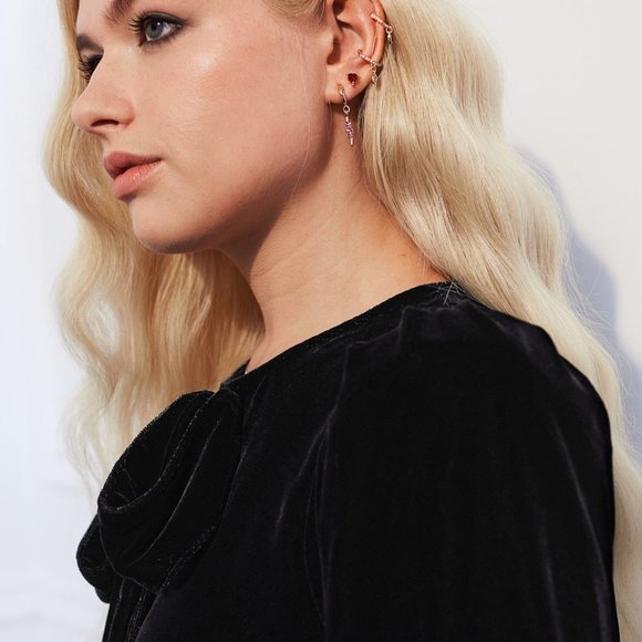 H&M The Vampire's Wife Mini Mystery Velvet  Dress - Picture 6 of 8